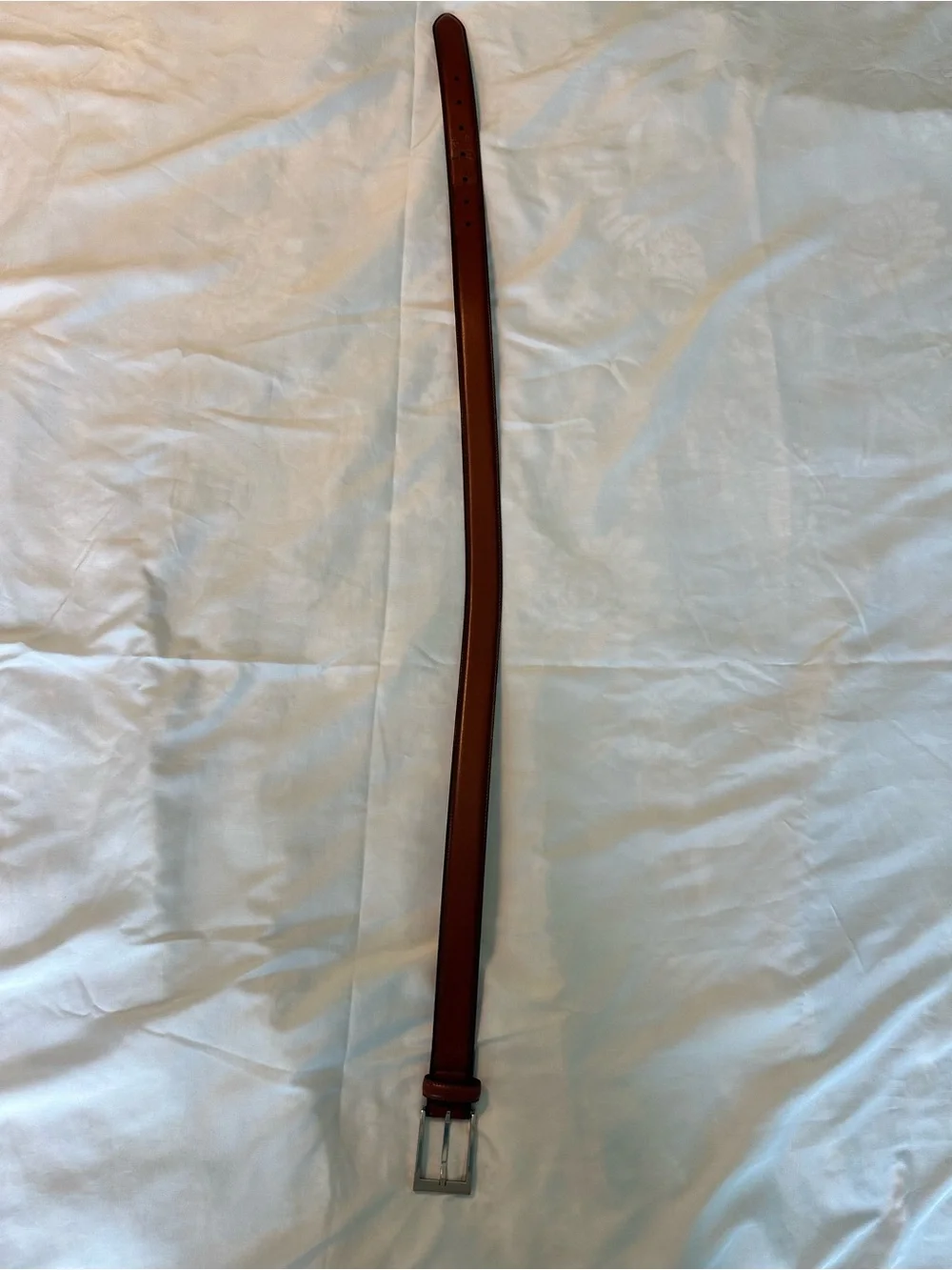 Dockers Brown leather belt with silver buckle
